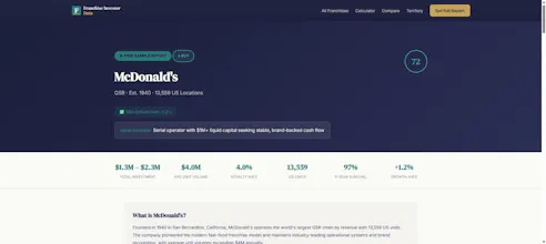 FranchiseInvestorData gallery image