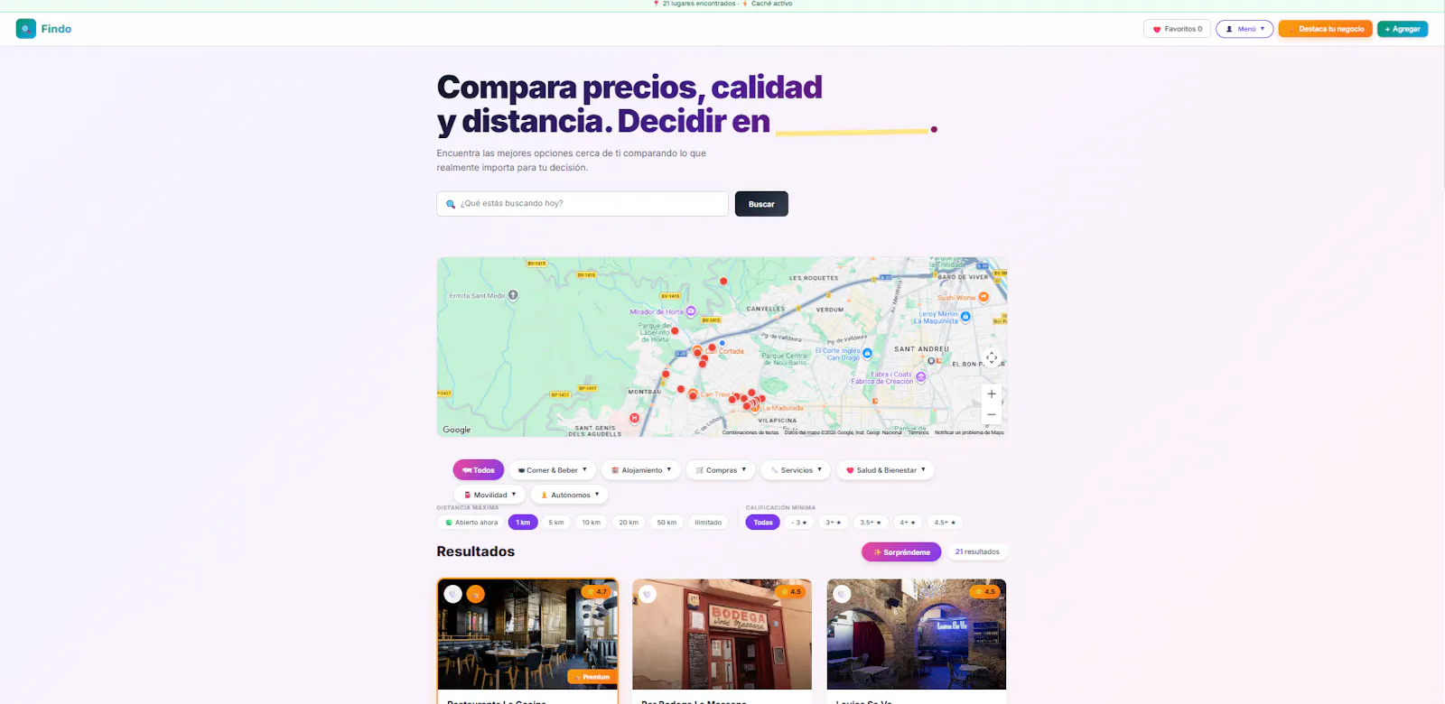 Findo screenshot 1