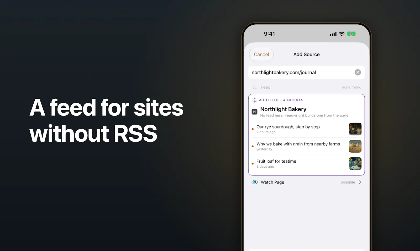 Feedwright screenshot 2