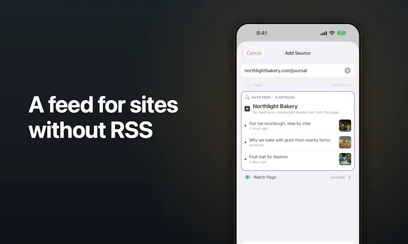 Feedwright screenshot 2