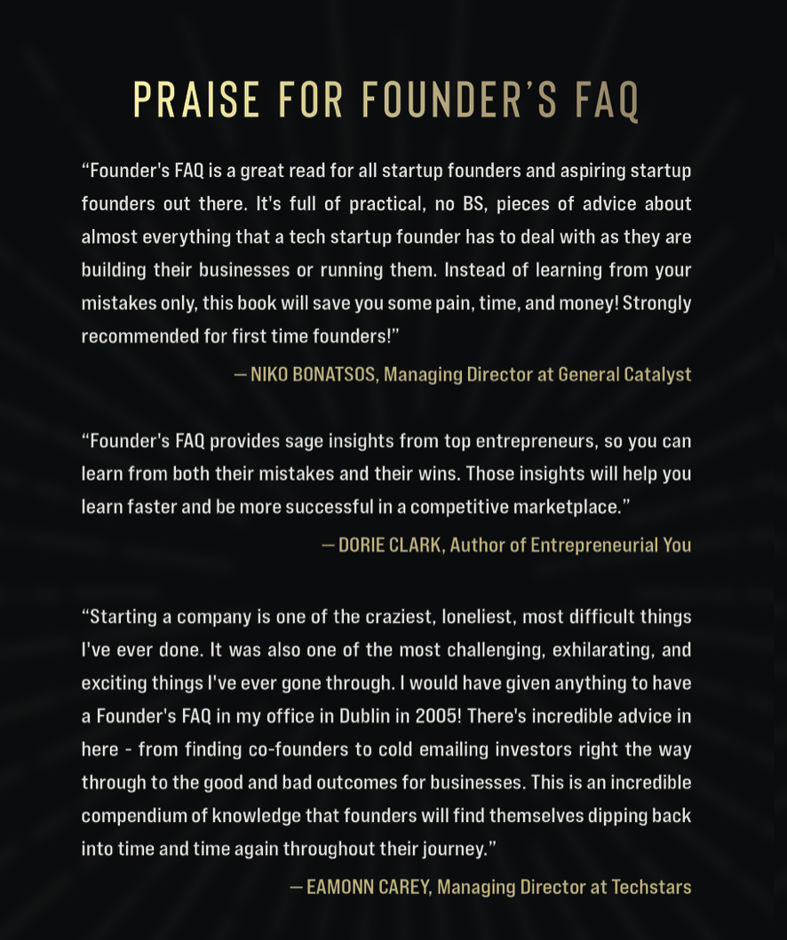 Founder's FAQ gallery image