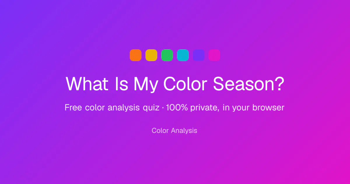 Color Analysis Quiz gallery image