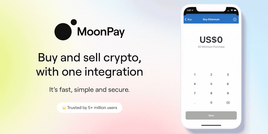 MoonPay - Buy and sell crypto with one integration | Product Hunt