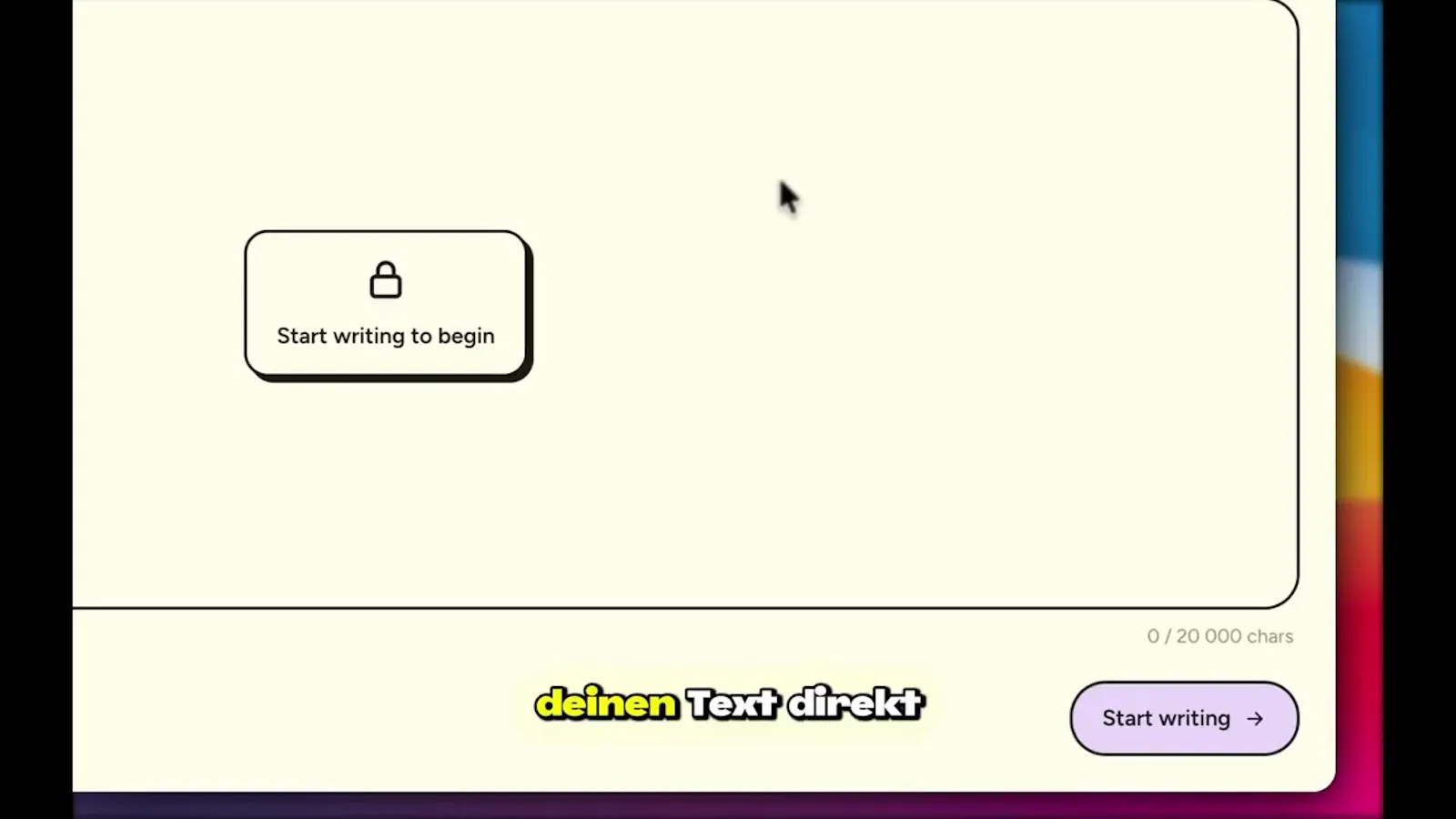 Writing Pass screenshot 1 (video preview)