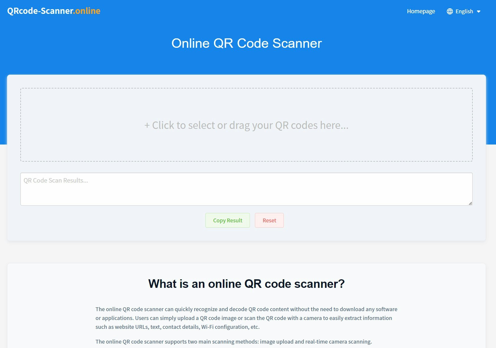 온라인 QR 코드 스캐너 - 배치 QR 코드 스캔을 간단하고 효율적으로 만듭니다 미디어 1