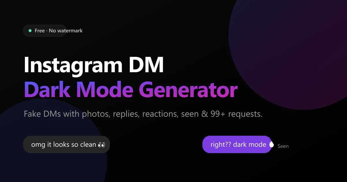 InstaDM Dark Mode gallery image