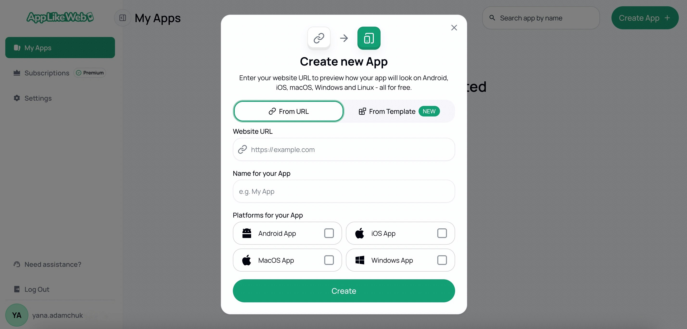 AppLikeWeb gallery image