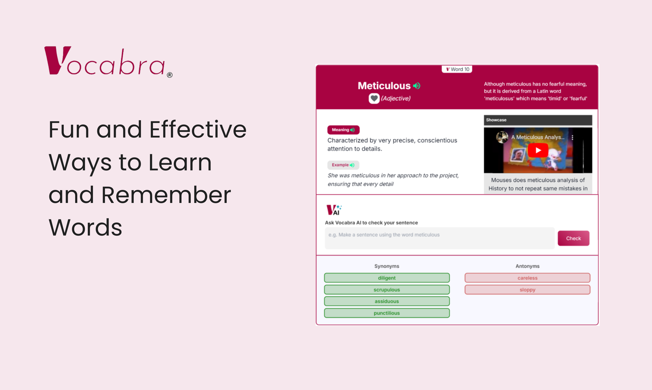 Vocabra - Je intelligente vocabulaire coach voor GRE, SAT en verder media 1