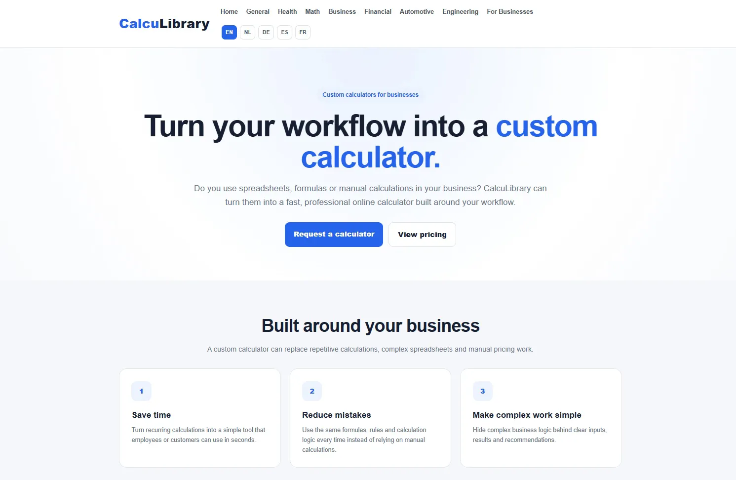 CalcuLibrary screenshot