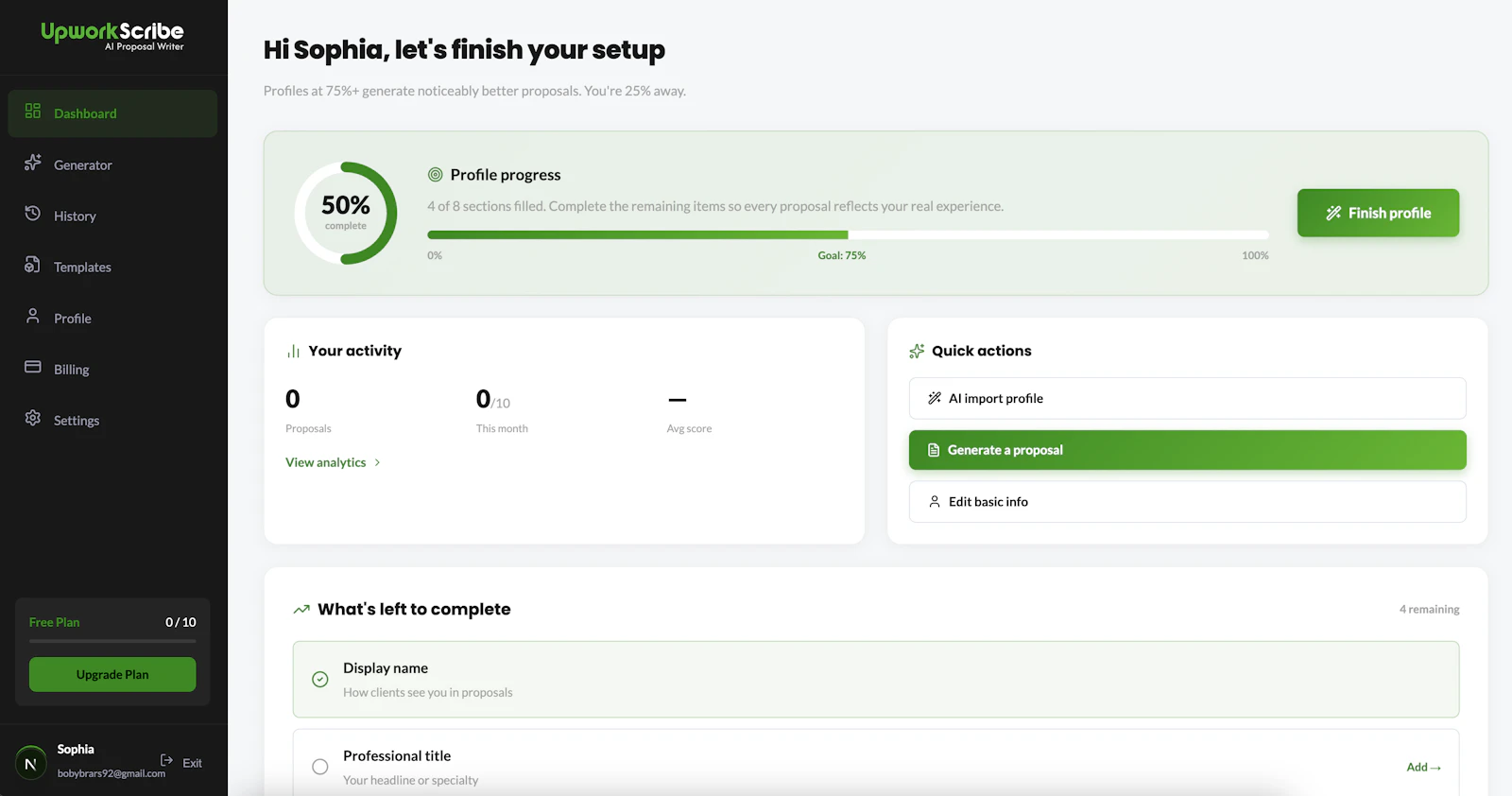 UpworkScribe screenshot 2