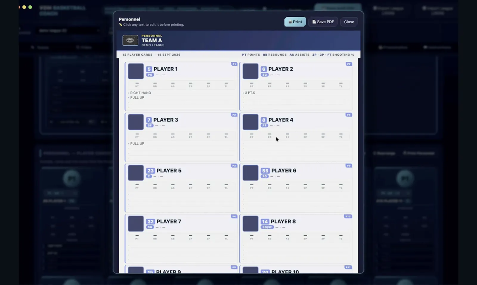 VDM Basketball Coach screenshot 12