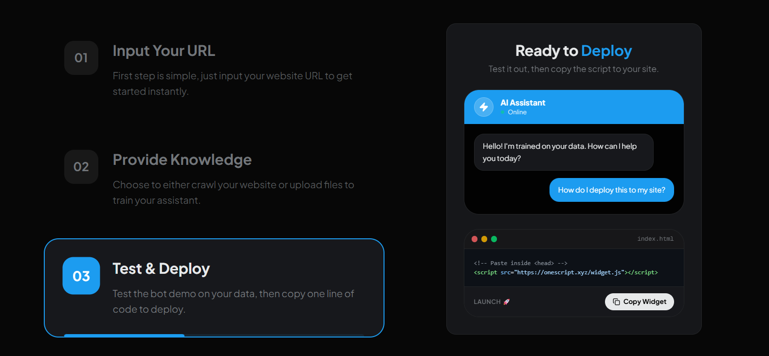 OneScript: Support, Rewritten gallery image