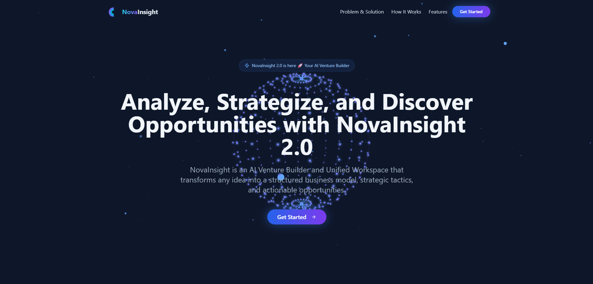 NovaInsight - Product Hunt launch logo and brand identity