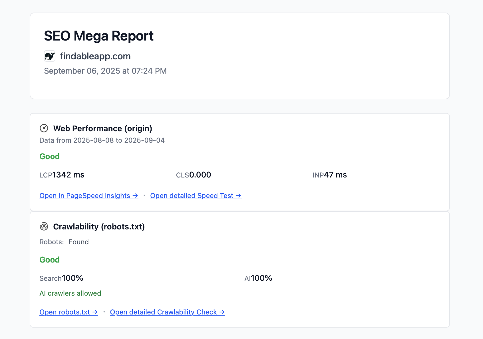 SEO Mega Report - GPT-5 all-in-one SEO report for Google & ChatGPT media 2