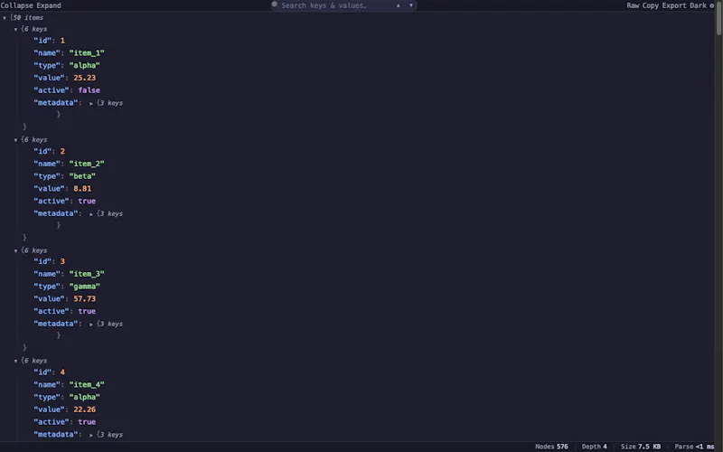 ClearJSON screenshot 4
