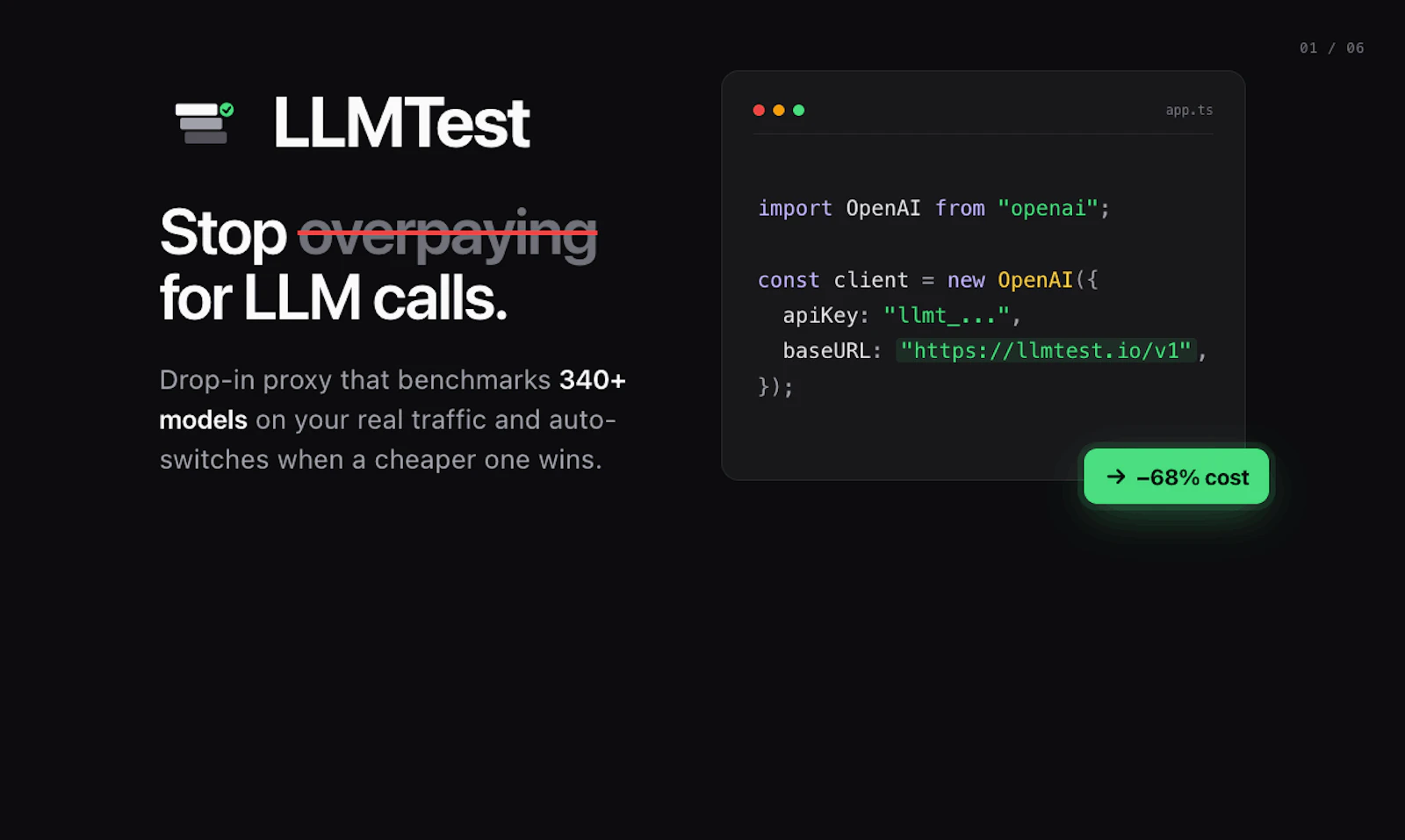 LLMTest screenshot 1