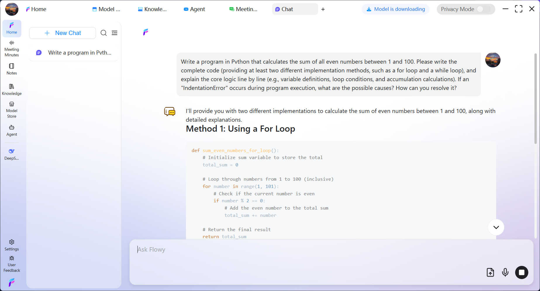 FlowyAIPC - Screenshot 4 showing product features and functionality