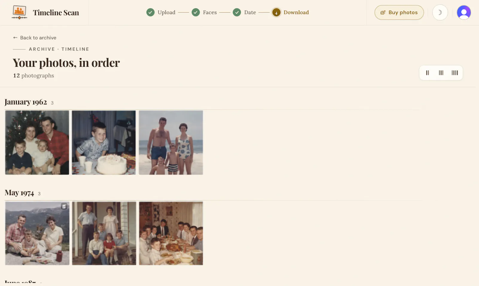 Timeline Scan screenshot 2