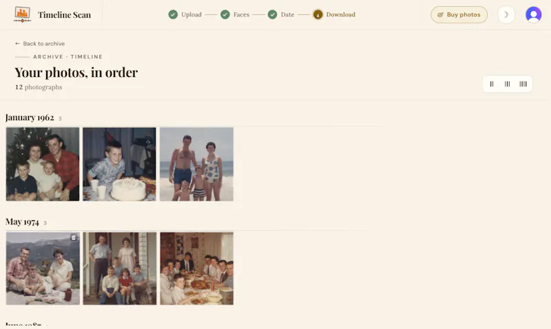 Timeline Scan screenshot 2