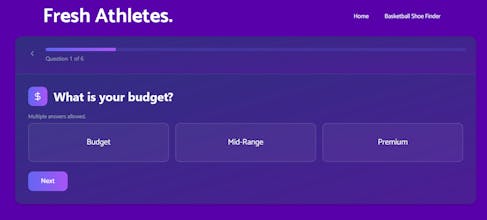 Fresh Athletes - Basketball Shoe Finder gallery image