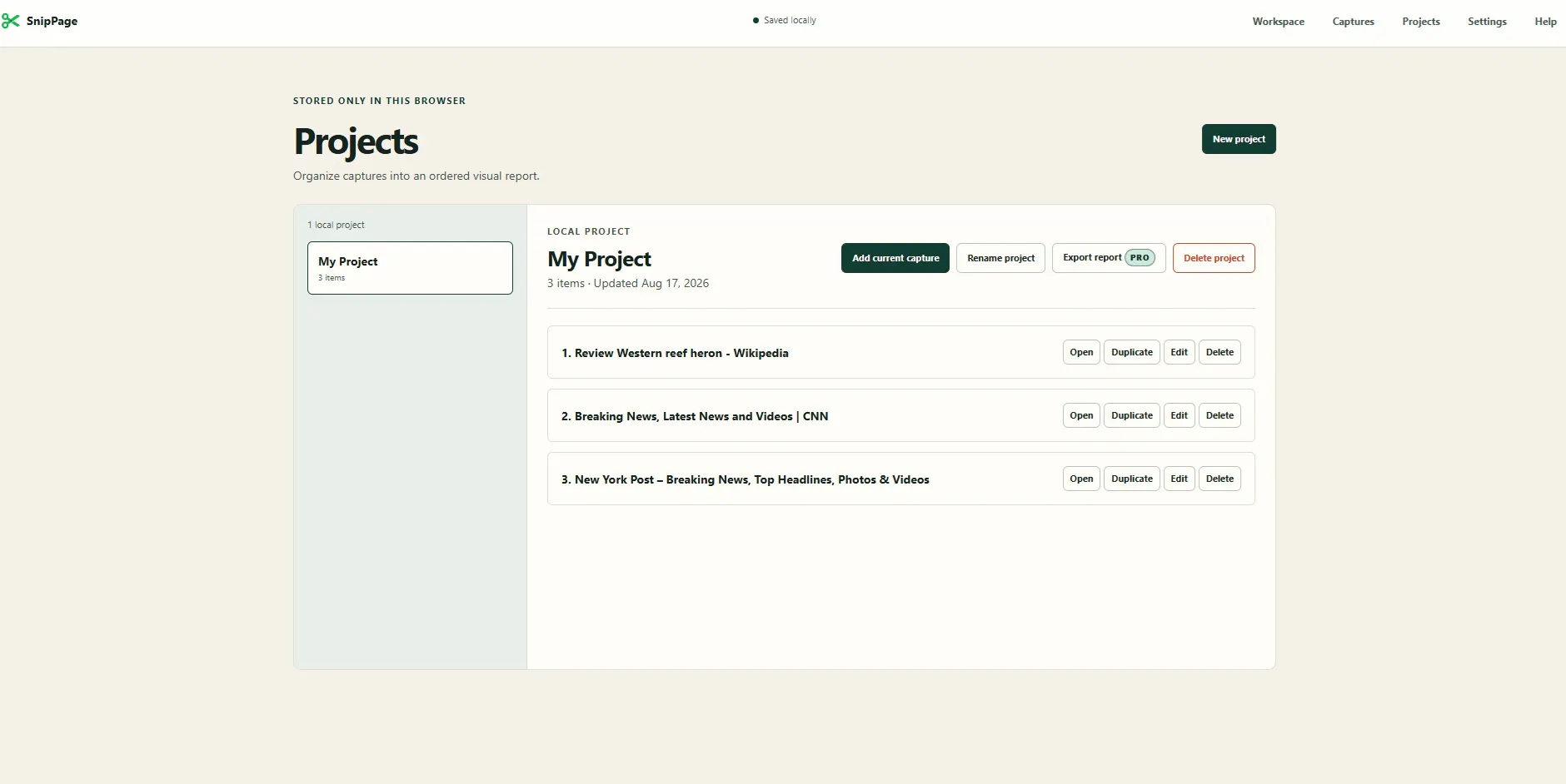 SnipPage gallery image