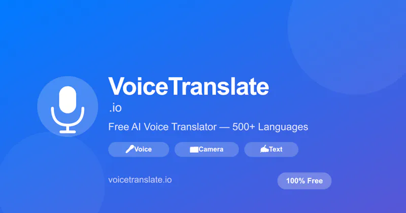 VoiceTranslate screenshot 1