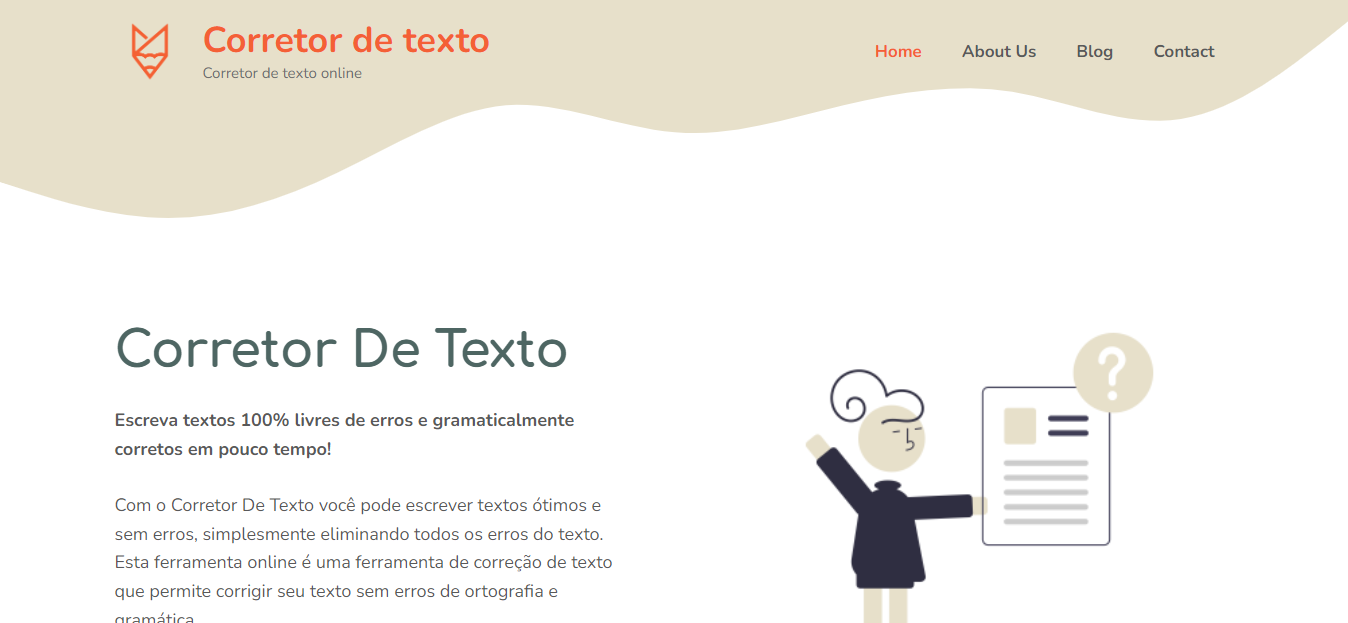 Corretor de Texto Online