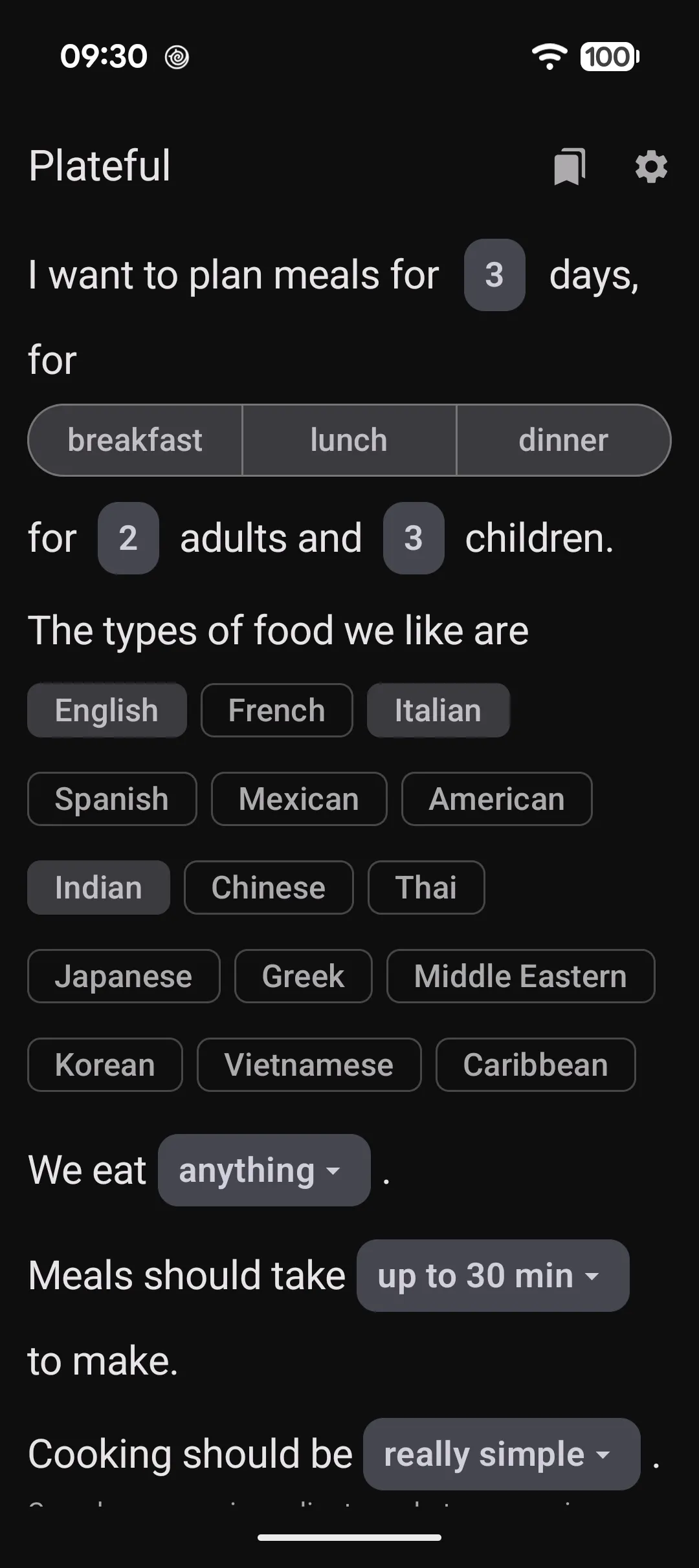 Plateful: AI Meal Planning gallery image