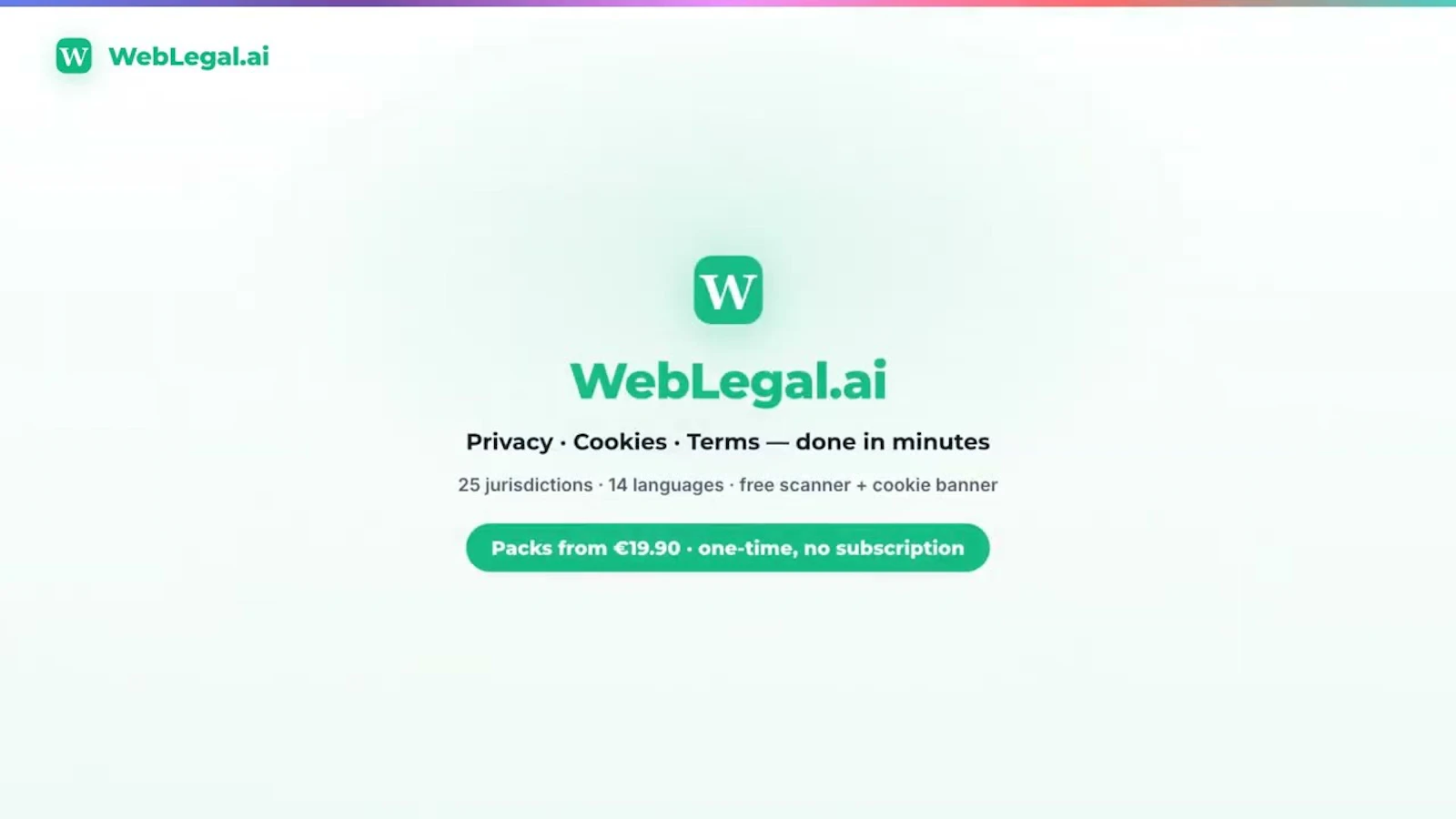WebLegal.ai screenshot 1 (video preview)