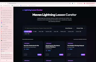 Maven Lightning Lesson Curator gallery image