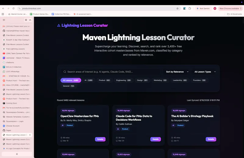 Maven Lightning Lesson Curator screenshot 2