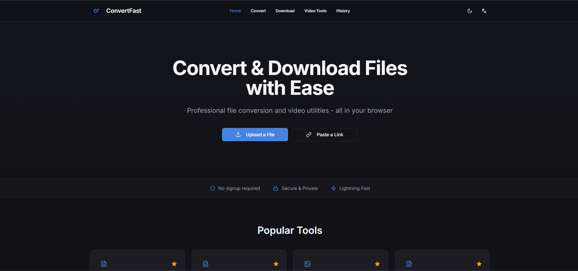 ConvertFast - Main product screenshot demonstrating key features and user interface