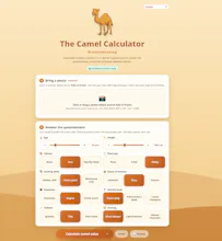 The Camel Calculator - AI Look Rater gallery image