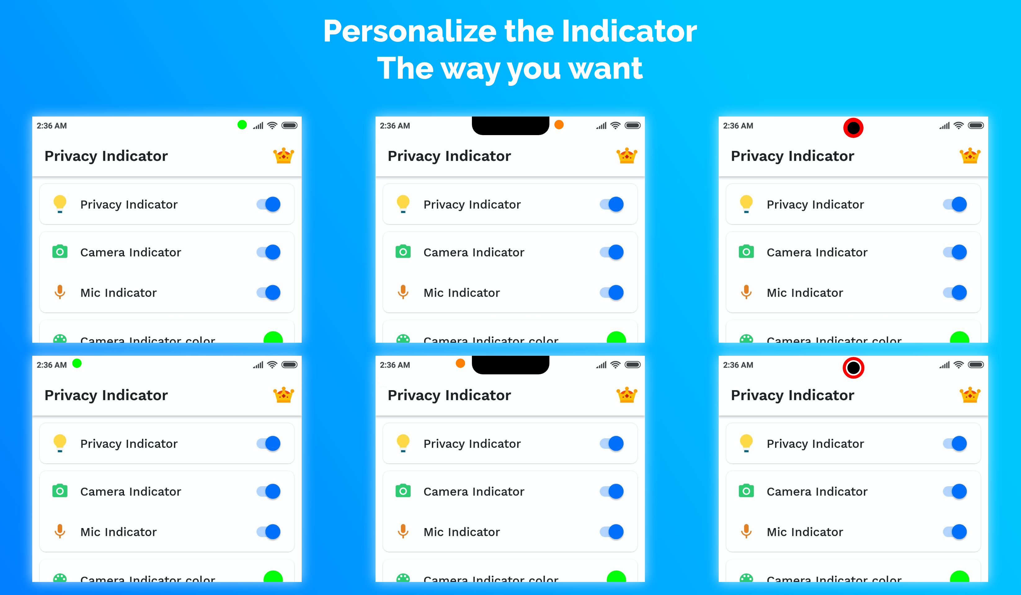 Privacy Indicator gallery image