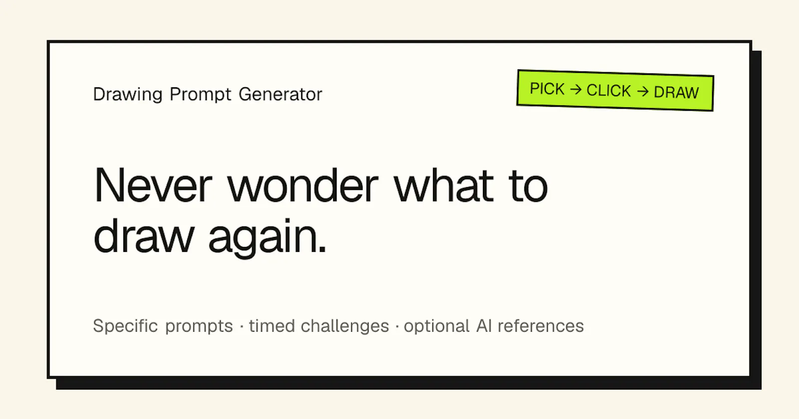 Drawing Prompt Generator screenshot 1