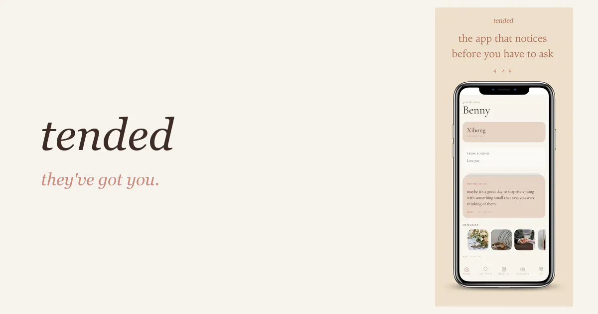 tended — they've got you. gallery image