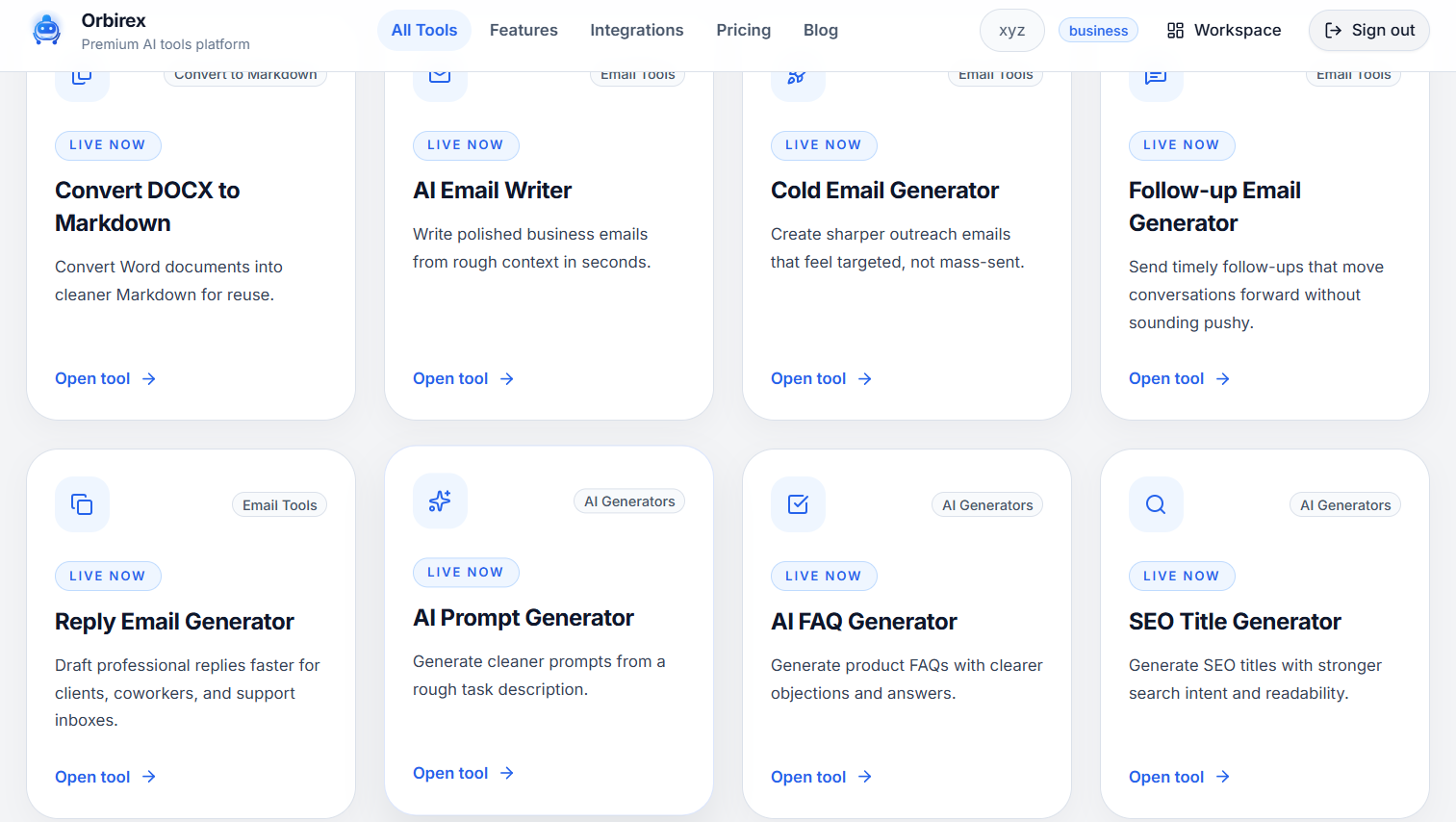 Orbirex gallery image