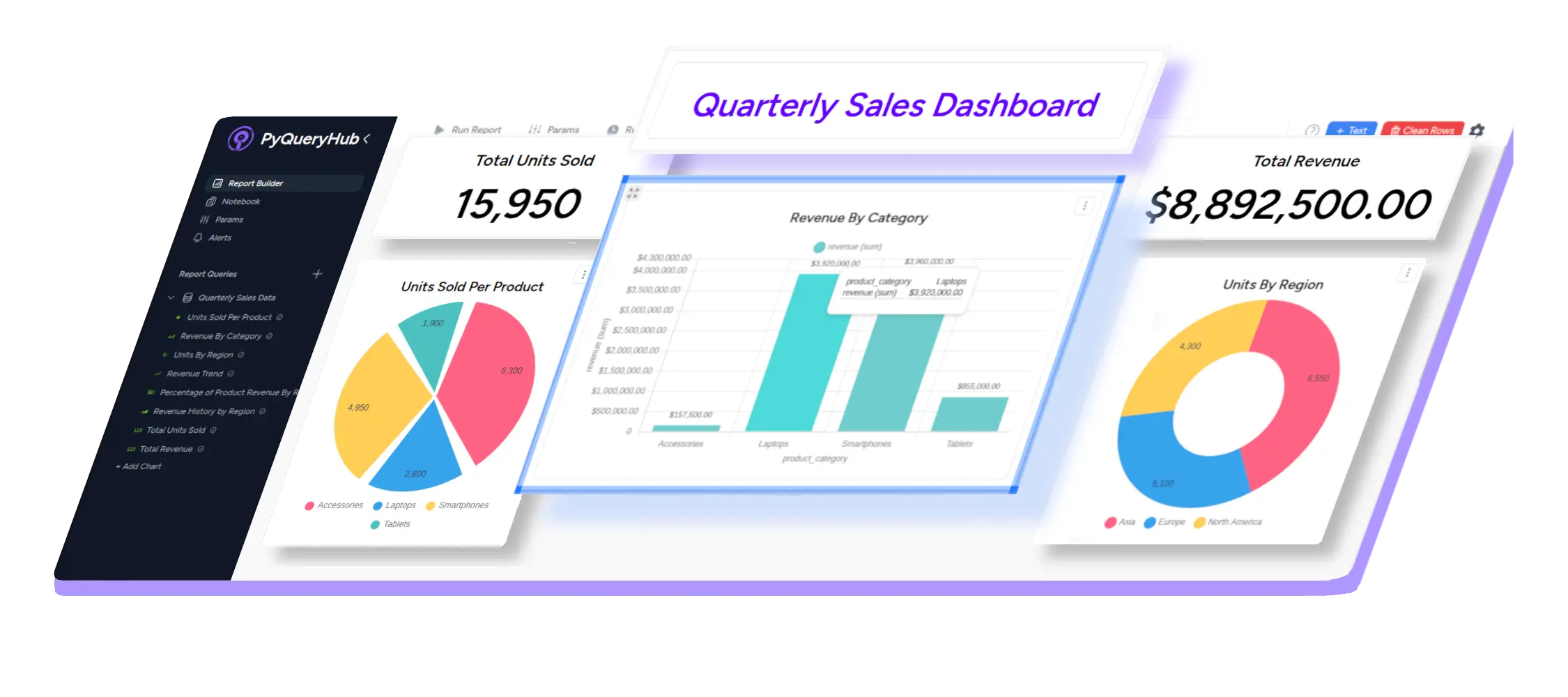 PyQueryHub — Browser‑Based BI gallery image