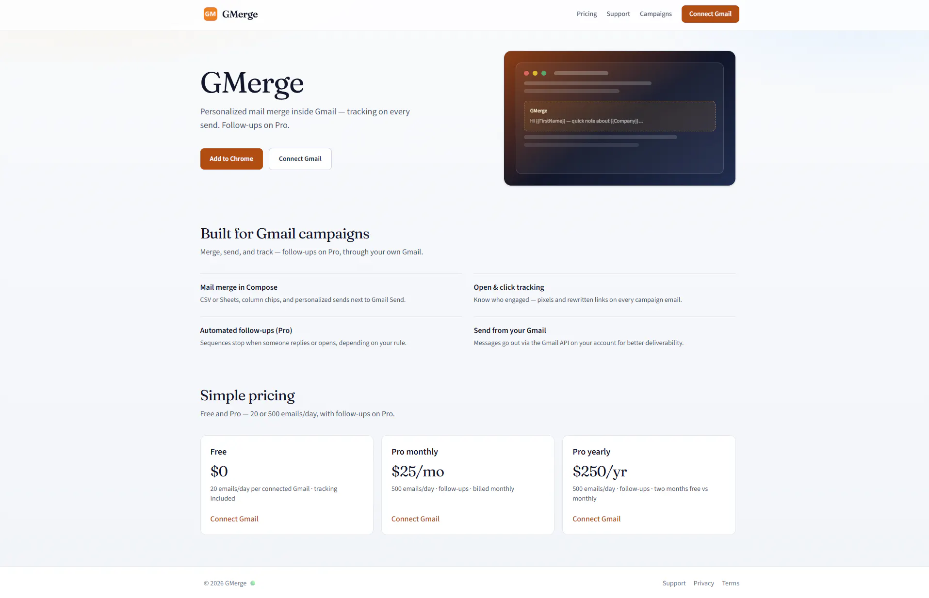 GMerge — Mail merge inside Gmail gallery image