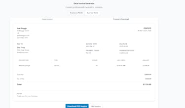 Deca Invoice gallery image