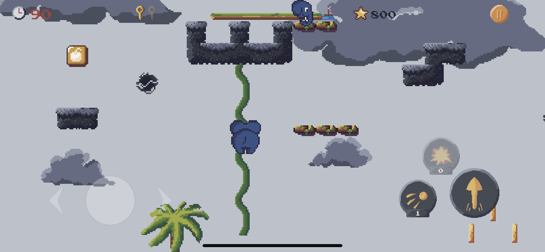 Speel Nino's Island nu op iOS! - 2d pixel platformer gaming -app met raadsels en avontuur media 5