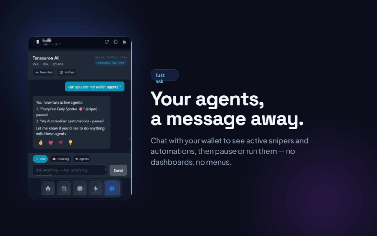 First built-in Agentic AI Wallet 截图 3