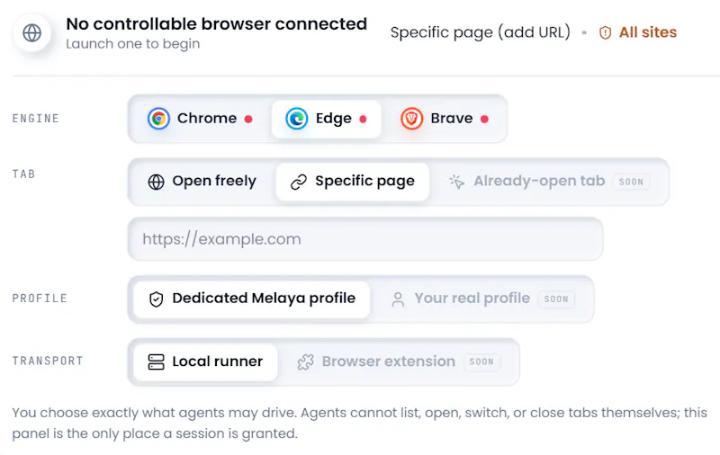 Melaya Browser Control + Extension screenshot 5