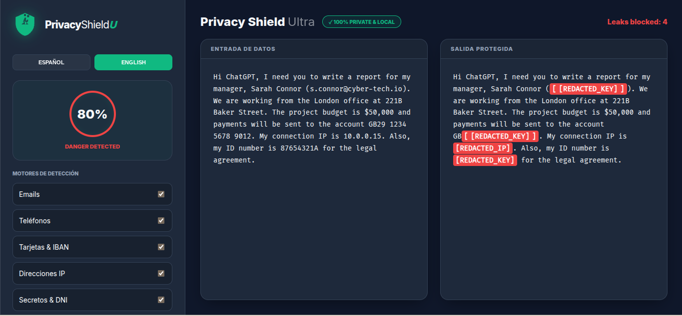 Privacy Shield Ultra - Screenshot 3 showing product features and functionality