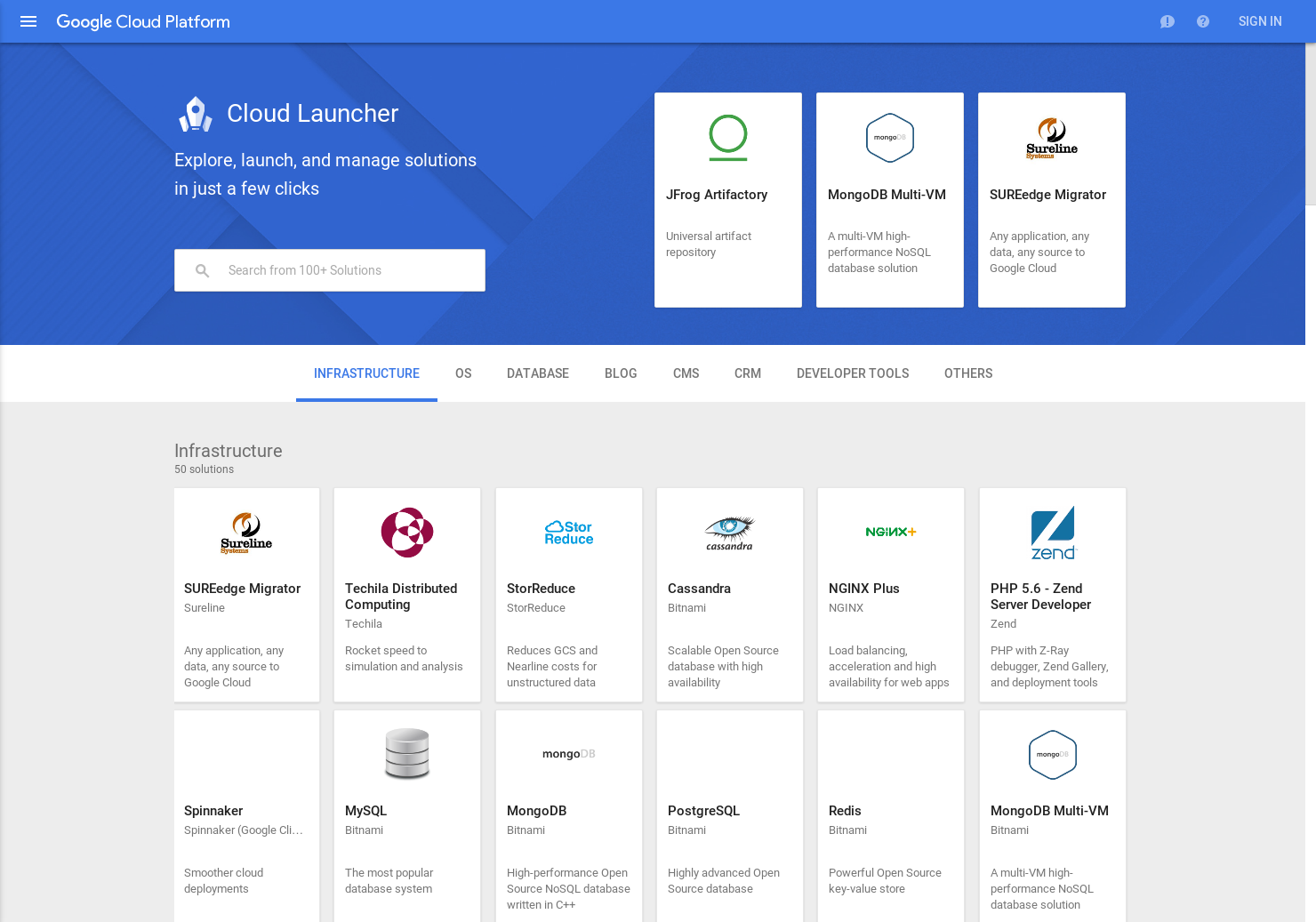 Google Cloud Launcher