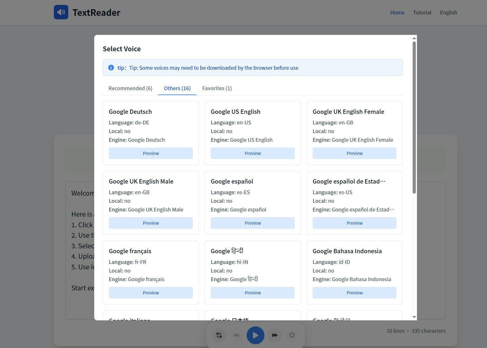Média Lecteur de texte - Lecteur de texte en ligne gratuit 1