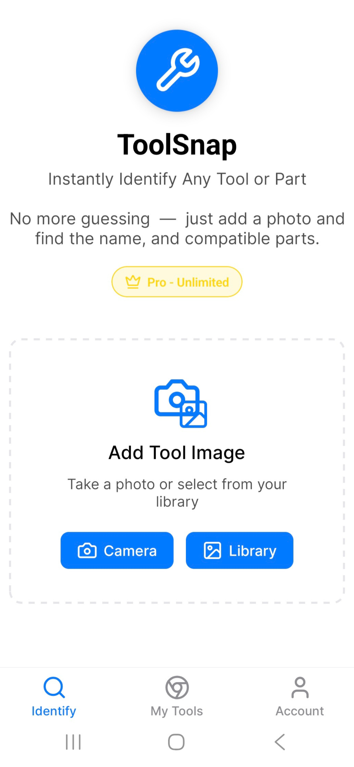 ToolSnap - Main product screenshot demonstrating key features and user interface