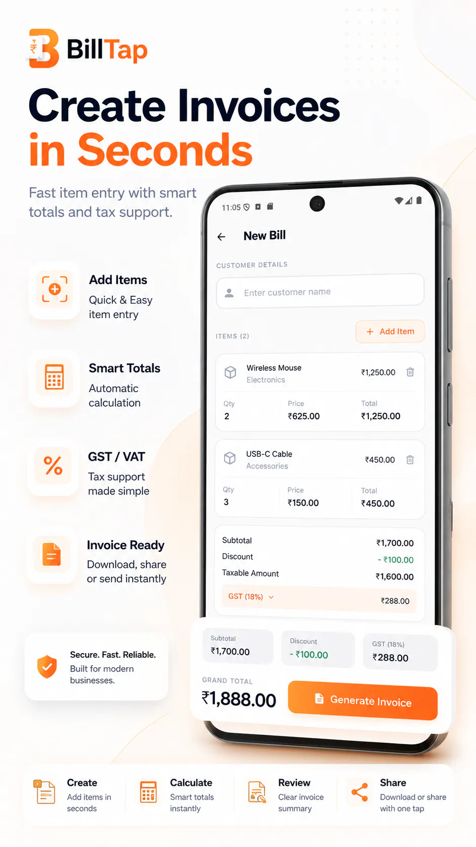 Bill Tap: VAT Invoice & Billing gallery image
