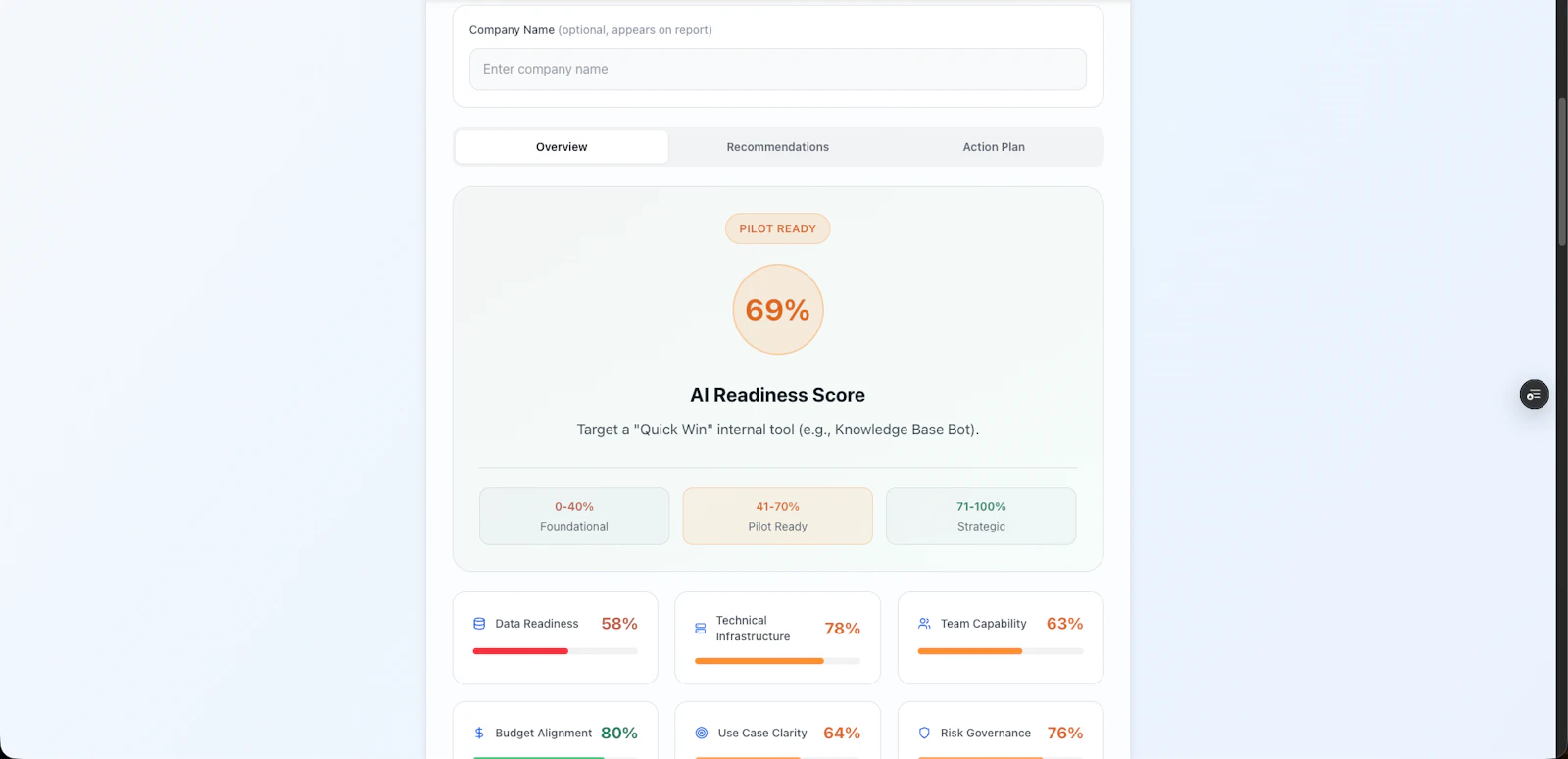 AI Readiness Audit screenshot 8