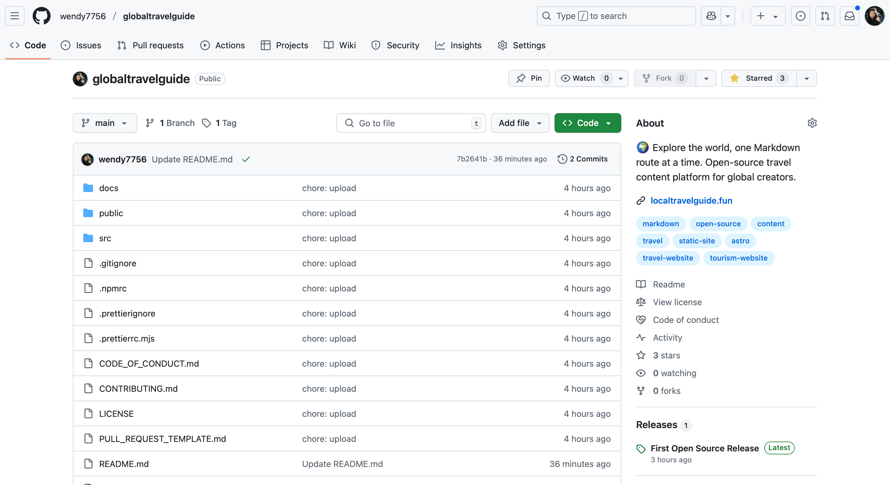 The Notion + GitHub for travel guides gallery image